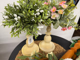 Yellow metal Candle Sticks - Pair