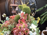 Easter floral on terra cotta base