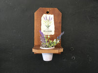 Rustic Board & Lavender Pot