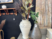 White & Gold pottery vase