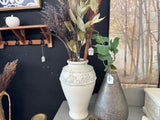 White & Gold pottery vase