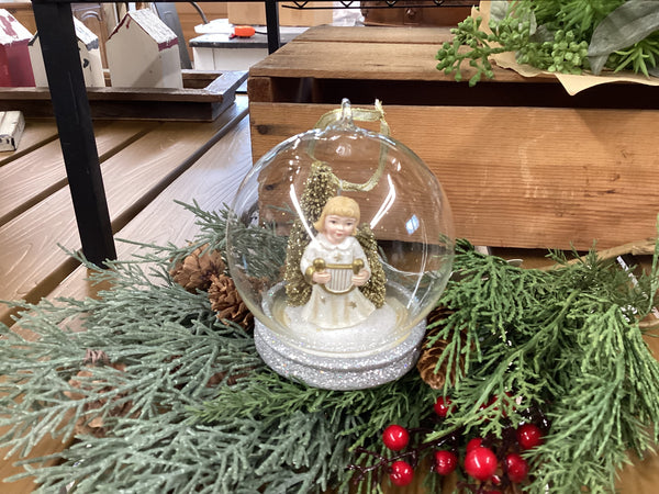 German Glass Angel Ornament