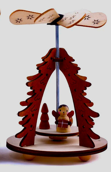 Christmas Wood Pyramid 5” Angel