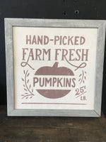 Pumpkins Sign