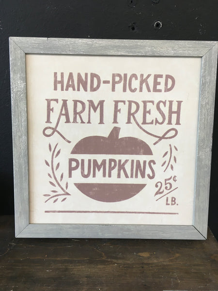 Pumpkins Sign