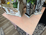 Mabel the Corabelle pink  springy cottage table