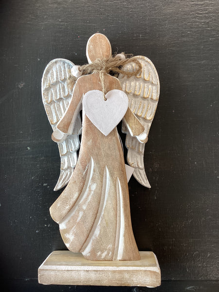 Winged Wooden Angel