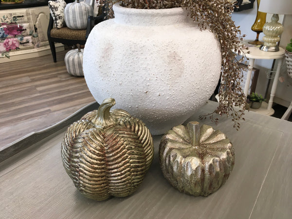 Big Pumpkin w/ridges & glitter