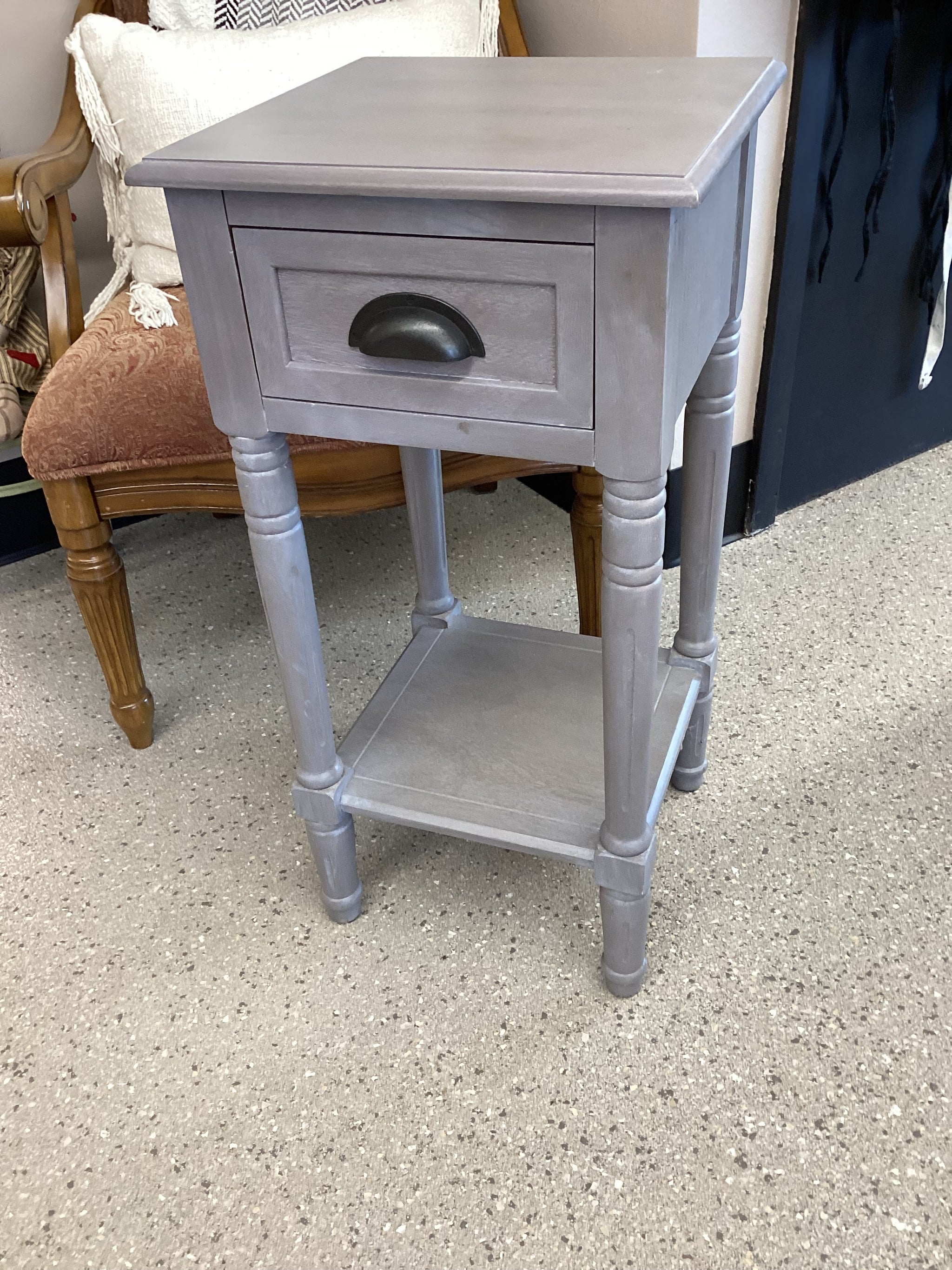Grey Side Table – Rustic Rehabs