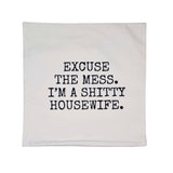 Excuse the Mess. Throw Pillow Cover