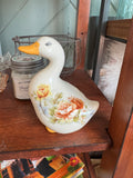 Vintage duck w floral