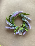 2.5” Lavender Candle Wreath
