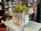Rustic Container with Transfers
