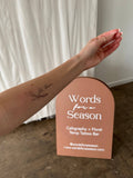 Let Them Calligraphy Temp Tattoo | Skin and Hat Tattoo
