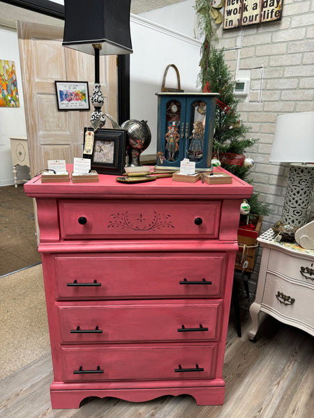 Emma the flirtatious pink Dresser