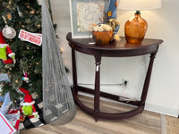 Cherry picked  half moon sofa foyer table