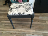 Footstool/Piano Bench with Birds