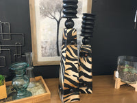 Zebra Print Candlesticks