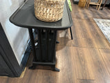 Edith the Anvil Black vintage accent table