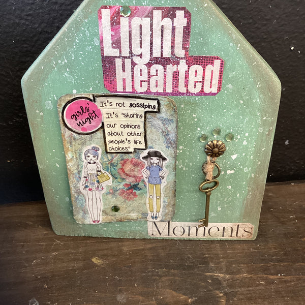 Light Hearted mixed media house