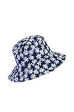 White & Blue Daisy Bucket Hat