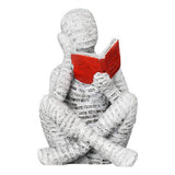 Reading Woman Resin Figurine