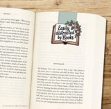 Easily Distracted by Books Magnetic Bookmark