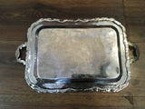 Painted Silver Tray