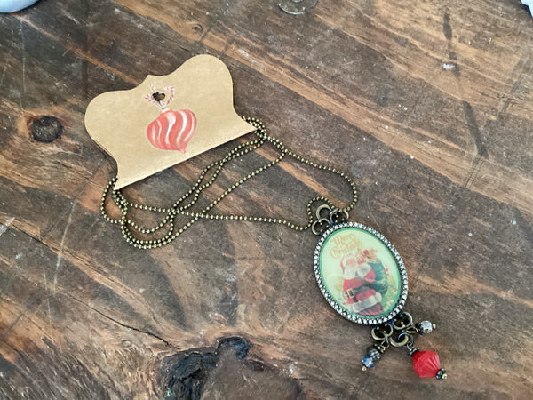 Christmas Santa Necklace