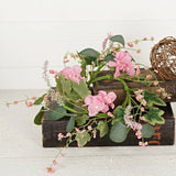 Wispy candle Ring-Pink Hydrangea Garden