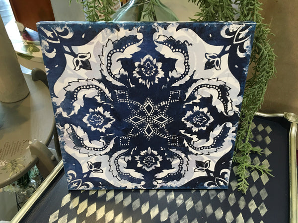 Blue Tile Canvas #2