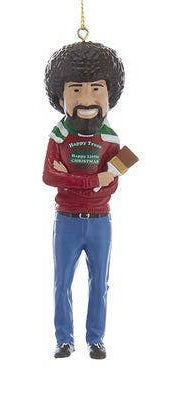 5"BOB ROSS BLOW MOLD ORNAMENTs