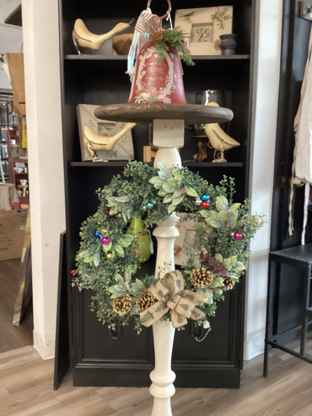 Metallic ball wreath