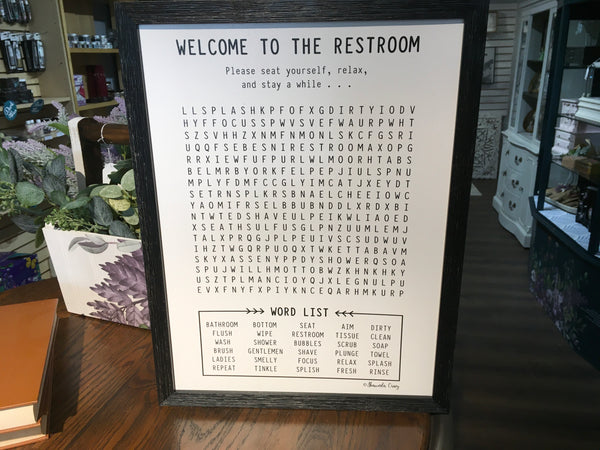 Restroom Word Find