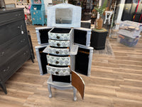 Jean the stunning lavender jewelry armoire