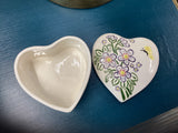 Floral Heart shaped Trinket Box