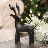 Cast Iron Standing Reindeer Figurine
