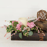 Wispy candle Ring-Pink Hydrangea Garden