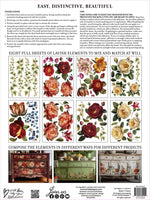 COLLAGE DE FLEURS IOD TRANSFER 12X16 PAD