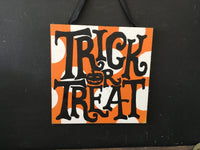 Trick or Treat/Out of Candy Sign - 2 Sided