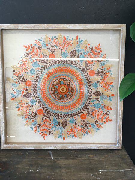 Boho Fall Art on Glass