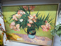 Bright floral vase canvas