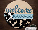 Round door hanger sign kits