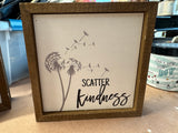 Driftless small 6x6 signs pictures sayings porch sitters