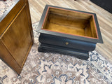 Meet “Lockwood” — The Black Velvet Hidden-Storage Table