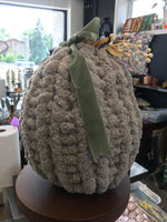 Taupe yarn pumpkin