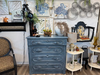 Phoenix the vintage blue milk paint dresser