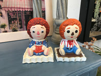 Raggedy Ann & Andy Bookends