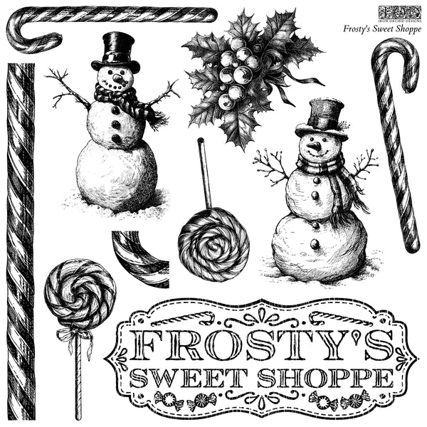 Frosty’s Sweet Shop 12X12 IOD STAMP