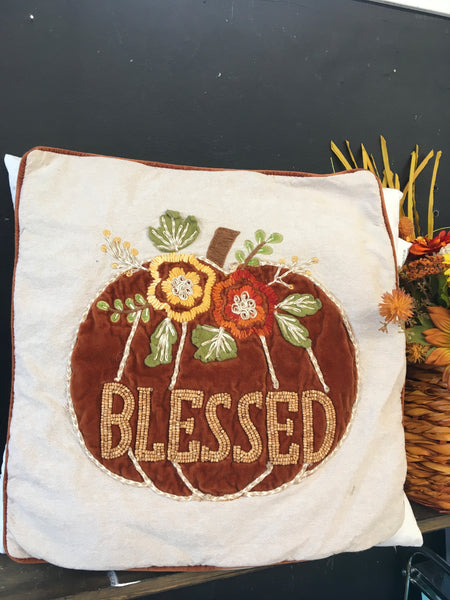Blessed Appliqué Pillow